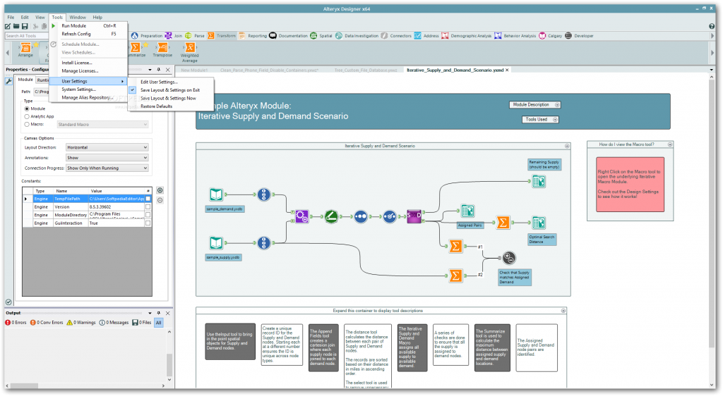 Screenshot of a workflow in Alteryx.