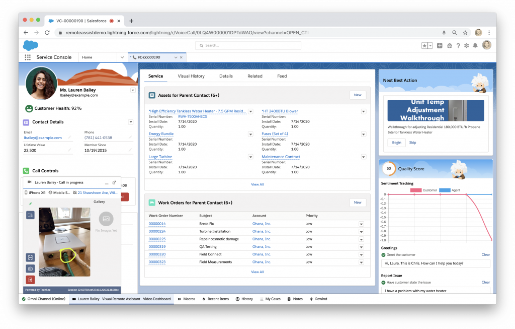 Salesforce service cloud FSM Field Service